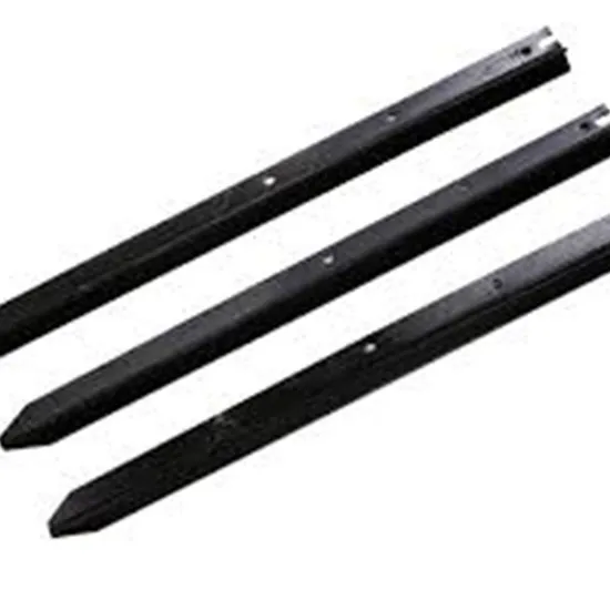 Black Painted Israel Metal Fence Posts Y Fencing Steel Post for Sale 