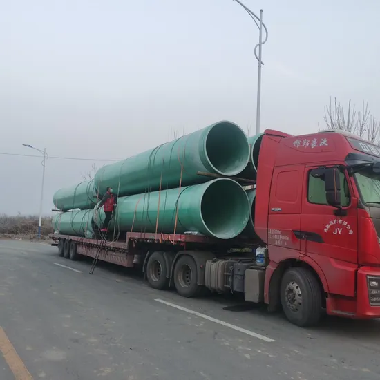 High Strength Fiberglass Pressure Pipe Chemical Underground Sewage Glass Fiber Winding Pipe 