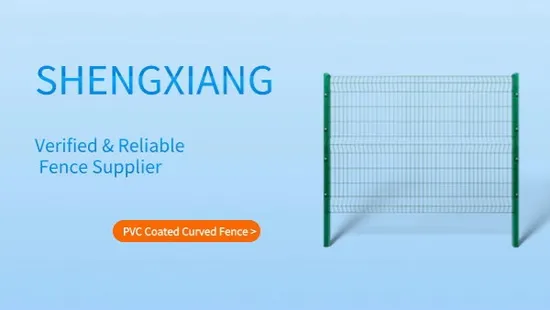 Shengxing China Factory Attractive Durable PVC Coated 3D Curved Wire Mesh Fence 