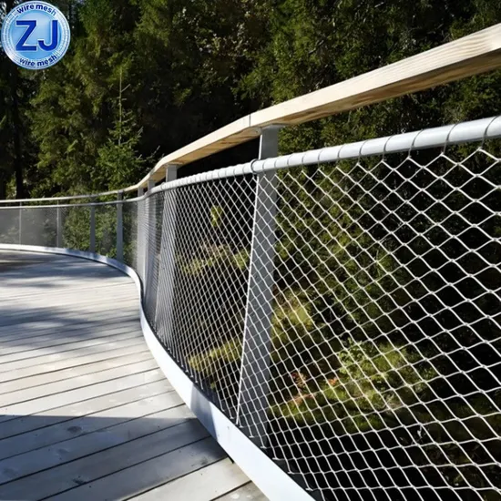 304L 316L Flexible Stainless Steel Cable Wire Rope Netting for Safety Net Security Fence Mesh 