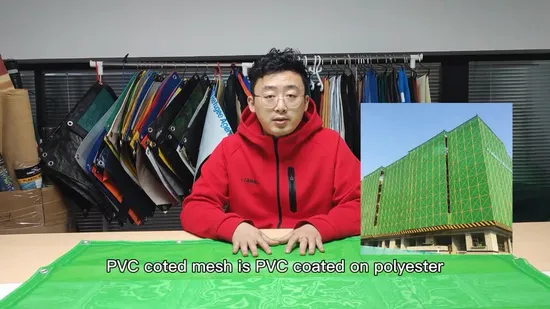PVC Coated Mesh Polyester Safety Mesh Sheet /Plastic Building Construction Scaffold Protection Safety Net 