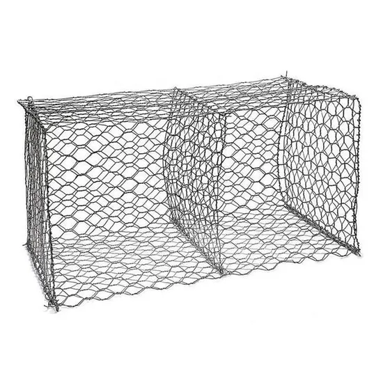 80X100mm Hole Woven Gabion Box Wire Mesh Stone Cage Net 