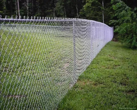 High Quality Galvanized Steel Wire Chain Link Mesh Metal Fence for Field Fencing 